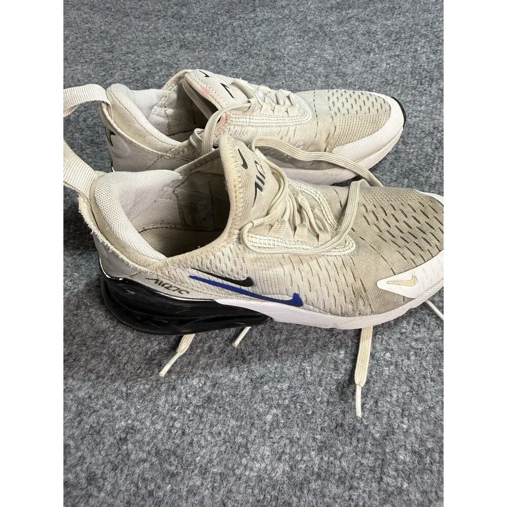 Nike Air Max 270 White Kids Sneakers Size 3.5Y Youth Shoes